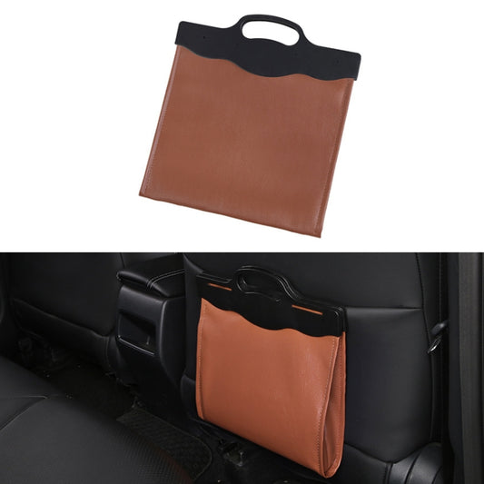 Car Multi-functional Hanging Front Trash Can with LED Light, 32 x 28cm (Brown) by buy2fix