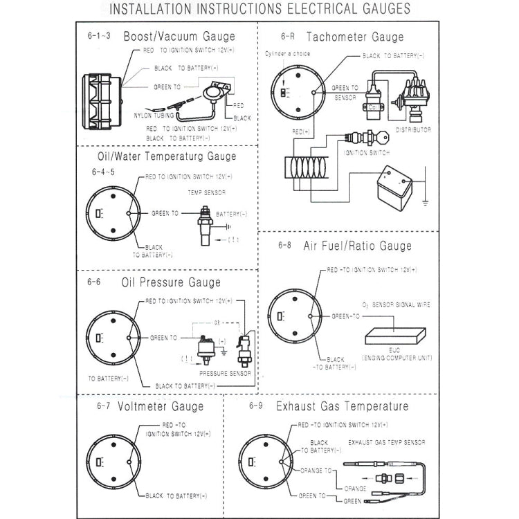 Car Universal 52mm Digital Display LED LCD Colorful Exhaust Temperature Gauge by buy2fix