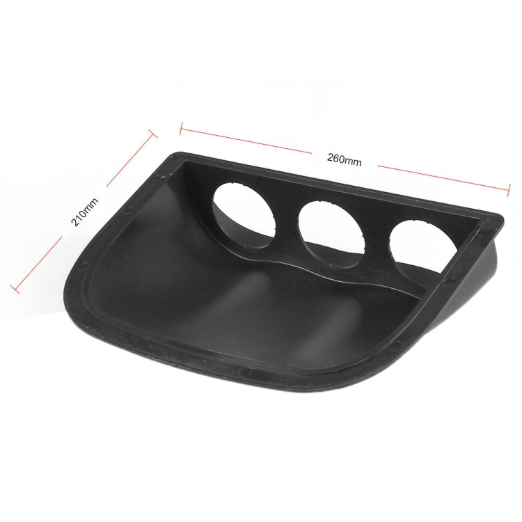 Car 52mm 3 Holes Dash Gauge Meter Pod Mount Holder, Black by buy2fix