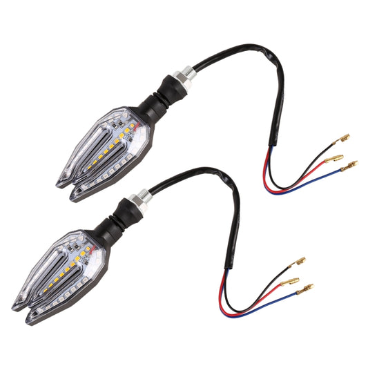 Motorcycle Turn Signal Light DC12V 1W 33LEDs SMD-3528 Lamp Beads (Blue Light) by buy2fix