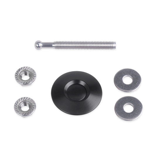 54mm Stainless Steel Quick-pins Push Button Billet Hood Pins Lock Clip Kit (Black) by buy2fix