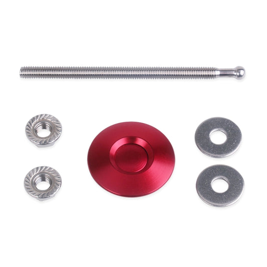 100mm Stainless Steel Quick-pins Push Button Billet Hood Pins Lock Clip Kit(Red) by buy2fix