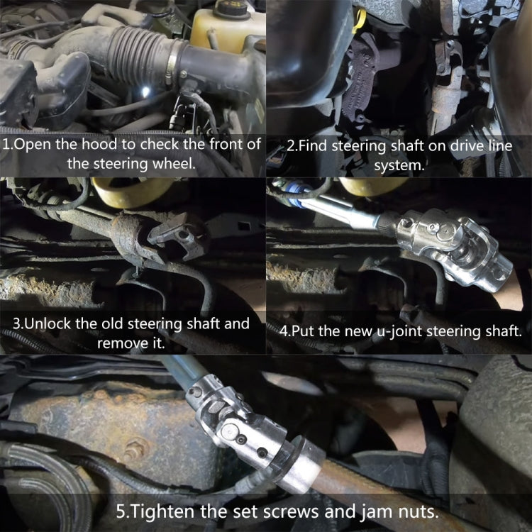 Car Modification 3/4 inch Steering Shaft Universal Joint by buy2fix