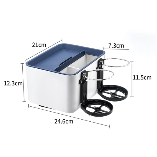 Car Multifunctional Storage Box Water Cup Holder (Grey) by buy2fix