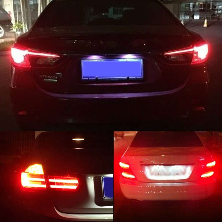 4 in 1 1157 DC12V 0.6W 9LEDs SMD-3528 Car Brake Light (Yellow Light) by buy2fix