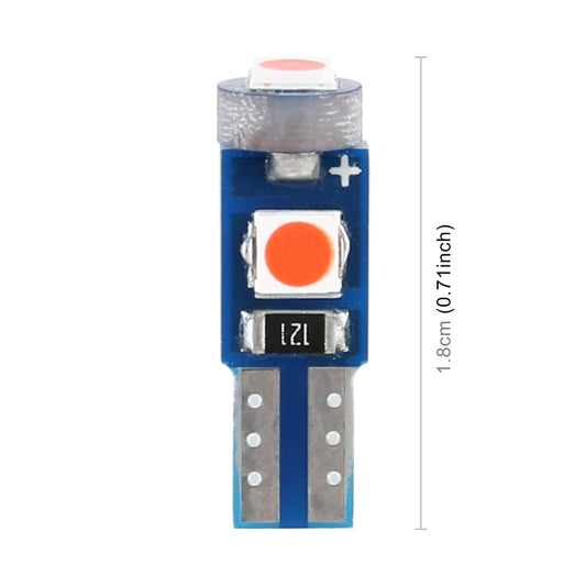 10 in 1 Car T5 0.2W DC12V Instrument Panel LED Decorative Light(Red Light) by buy2fix
