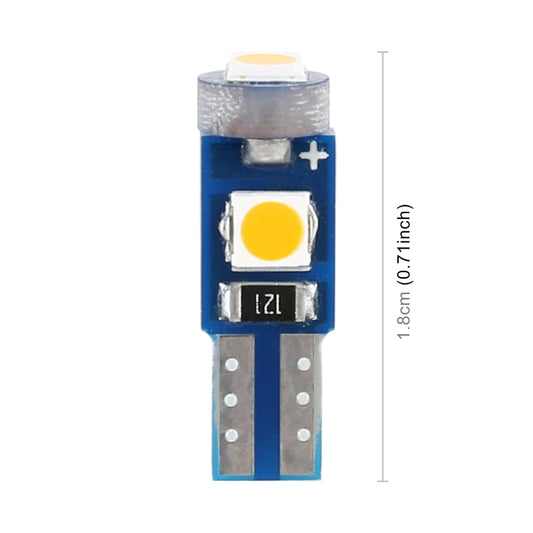 10 in 1 Car T5 0.2W DC12V Instrument Panel LED Decorative Light(Yellow Light) by buy2fix