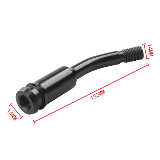 Car Modified Racing Quick Curved Gear Lever Extension Rod for Volkswagen T4 1990-2003 (Black) by buy2fix