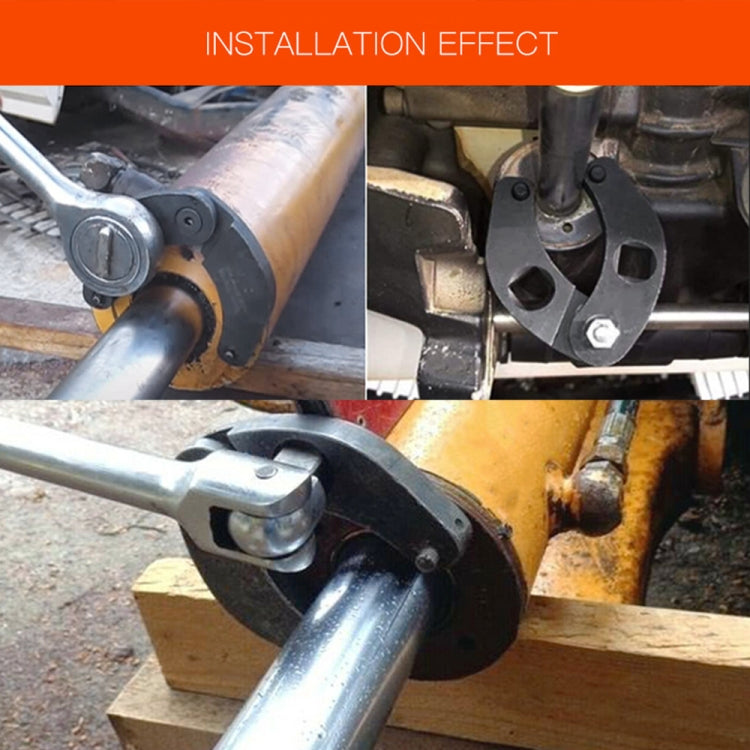 1 Pair Motorcycle Universal Adjustable Gland Nut Wrench Set for Hydraulic Cylinder 1266 +7463 by buy2fix