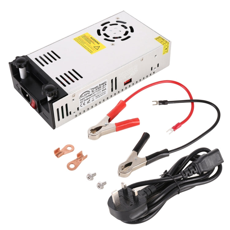 S-350-24 DC24V 350W 14.6A DIY Regulated DC Switching Power Supply Power Step-down Transformer with Clip, UK Plug - Step-down Transformer by buy2fix | Online Shopping UK | buy2fix