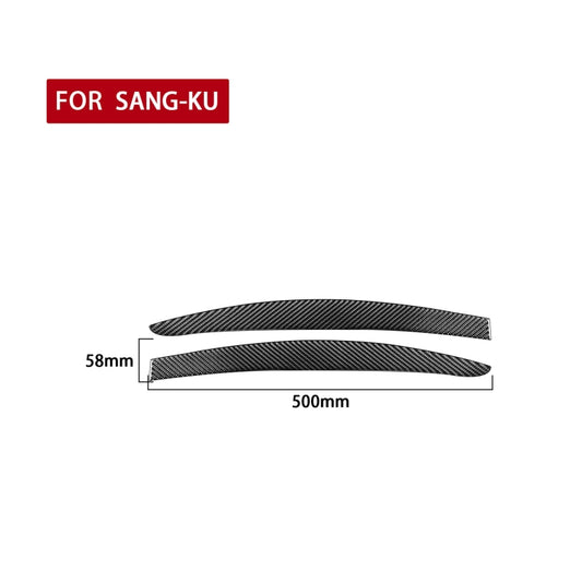 2 PCS / Set Carbon Fiber Car Light Eyebrow Decorative Sticker for Volkswagen Scirocco 2009-2016,Left and Right Drive Universal by buy2fix