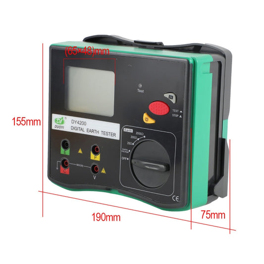 DUOYI DY4200 Car Higher Accuracy Digital Ground Resistance Tester by DUOYI