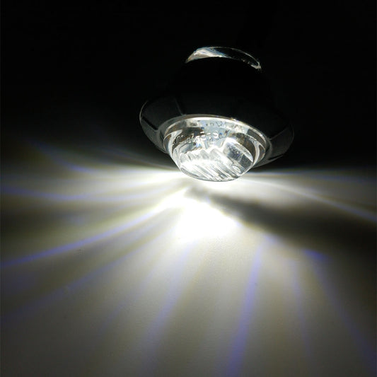 10 PCS MK-009 3/4 inch Car / Truck 3LEDs Side Marker Indicator Lights Bulb Lamp (White Light) by buy2fix