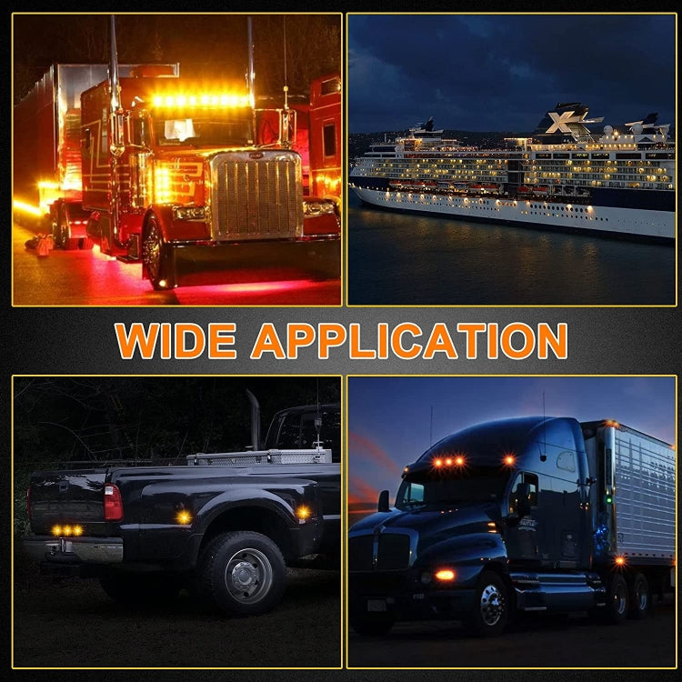 10 PCS MK-019 Car / Truck 6LEDs Side Marker Indicator Lights Bulb Lamp (White Light) by buy2fix