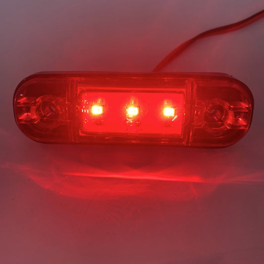 5 PCS MK-327 Car / Truck 3LEDs Side Marker Indicator Light Tail Light (Red Light) by buy2fix