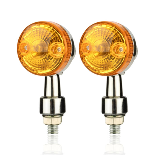 2 PCS PE-ZS101 Motorcycle Turn Signal Light (Silver) by buy2fix