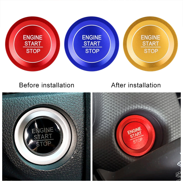 Car Engine Start Key Push Button Ring Trim Sticker for Honda(Blue) by buy2fix