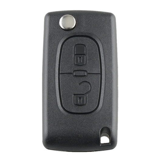 For PEUGEOT 2 Buttons Intelligent Remote Control Car Key with PCF7961 Integrated Chip & Battery & Holder & Slotted Key Blade & FSK Signal, Frequency: 433MHz by buy2fix