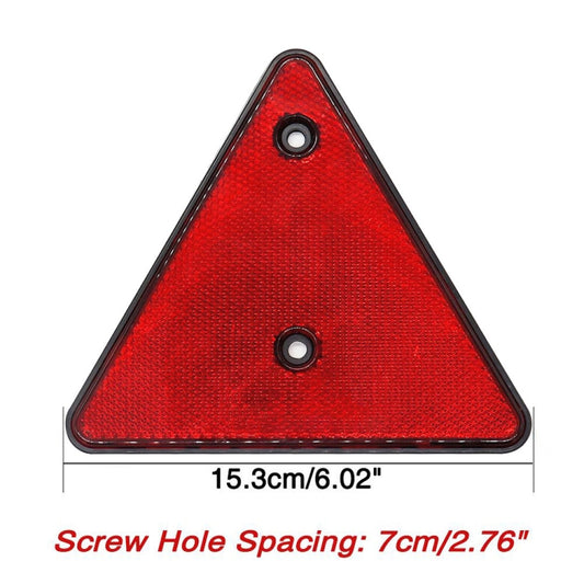 5 PCS MK-292 Trucks Trailers RV IP67 Waterproof Triangular Red Reflector by buy2fix