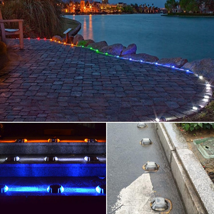 Solar Horseshoe Road Stud Light Car Guidance Light Road Deceleration Light, Constantly Bright Version (Red) by buy2fix