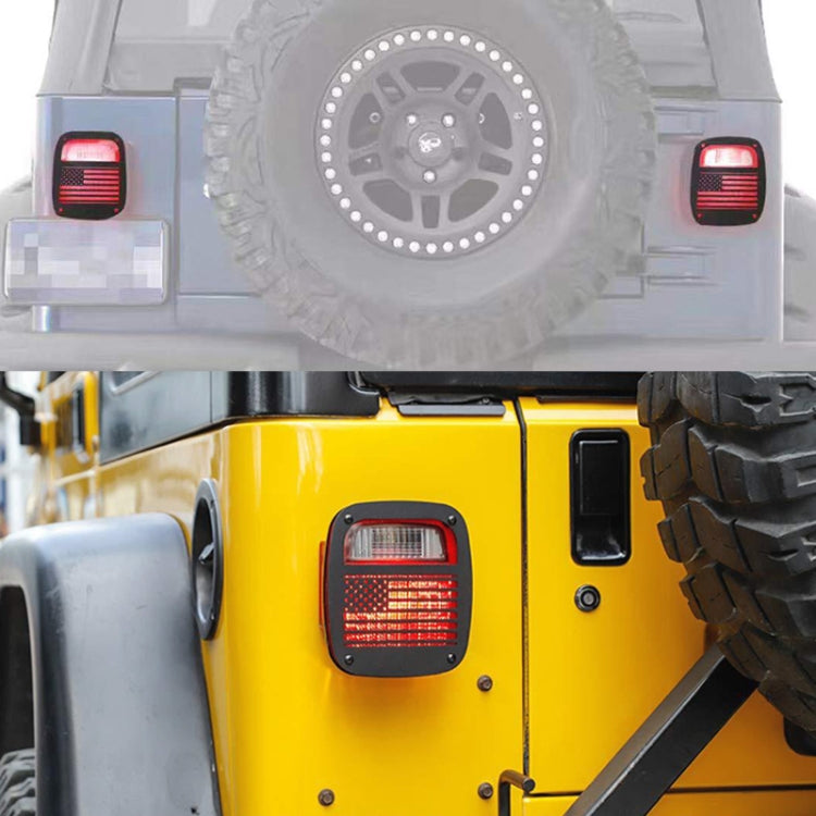 P-018 Car Tail Light Trim Taillight Cover for Jeep Wrangler TJ 1997-2006 by buy2fix