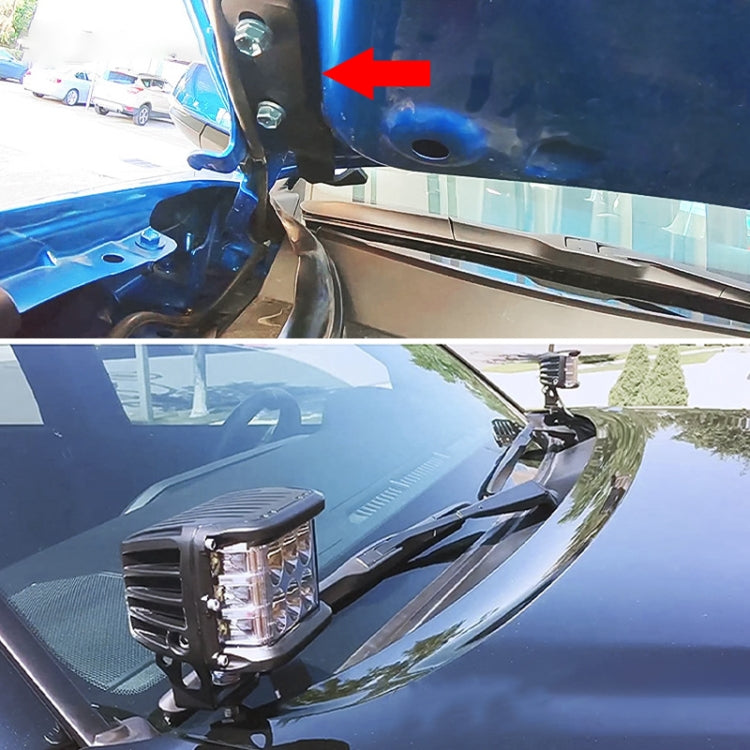 T-010B Car Hood A-pillar Spotlight Mounting Bracket for Toyota Tacoma 2016-2020 by buy2fix