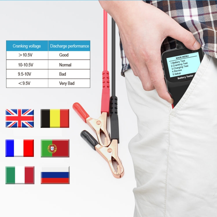 BT201 12V Universal Car Multifunctional Battery Diagnostic Fault Detector by buy2fix