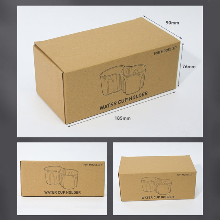 SHUNWEI SD-1054 Car Water Cup Holder for Tesla Model 3 / Y 2021-2022(Black) by SHUNWEI