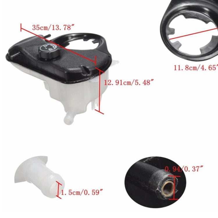 Car Radiator Coolant Expansion Tank C2S18320 for Jaguar X-Type 2002-2008 by buy2fix