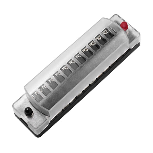 ZH-978A2 FB1902 1 In 12 Out 12 Ways Independent Positive Negative Fuse Box with 24 Fuses for Auto Car Truck Boat by buy2fix