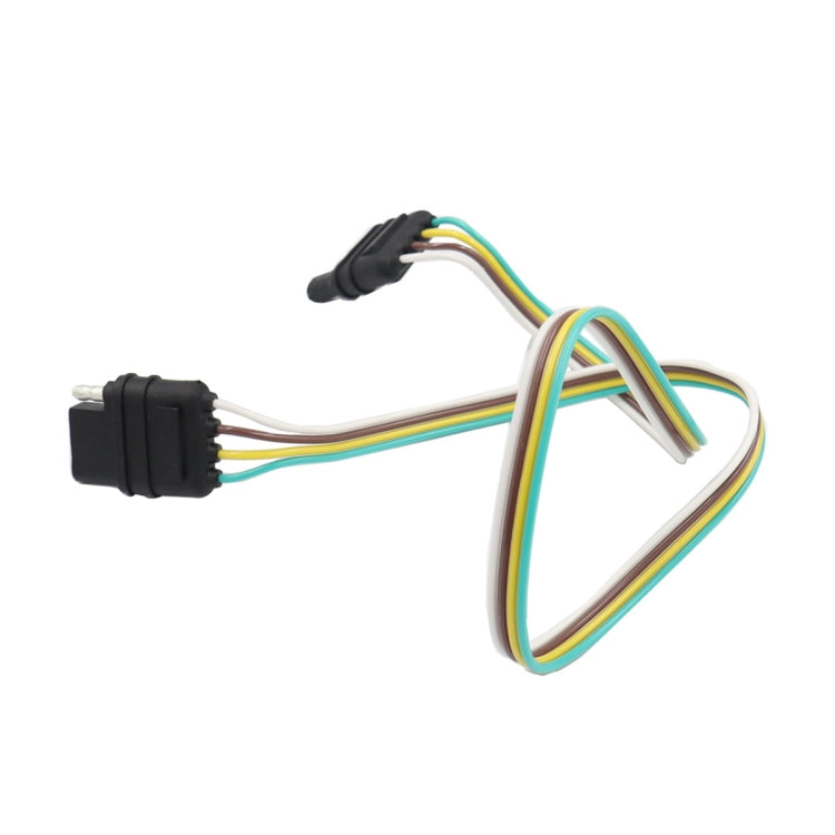 4 Pin Trailer Light Wire Harness Extension 18 Gauge 4-Way Flat Wiring Connector by buy2fix