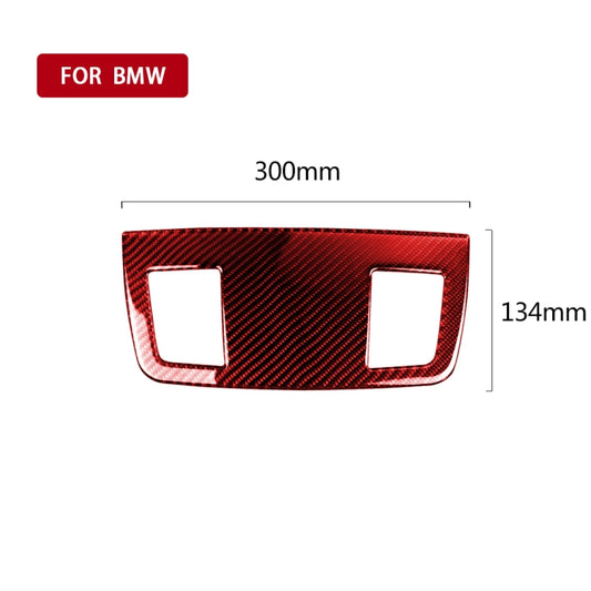 For BMW 3 Series E90 Carbon Fiber Car Instrument Large Outlet Panel Decorative Sticker (Red) by buy2fix