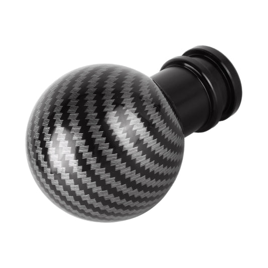 Universal Car Carbon Fiber Texture Metal Gear Shift Knob (Black) by buy2fix