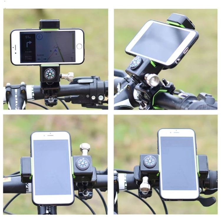 Bicycle / Motorcycle Anti-theft Anti-take Off Mobile Phone Holder without Light (Green) by buy2fix