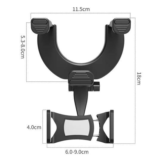 Car Rearview Mirror Phone Holder Universal Navigation Bracket by buy2fix