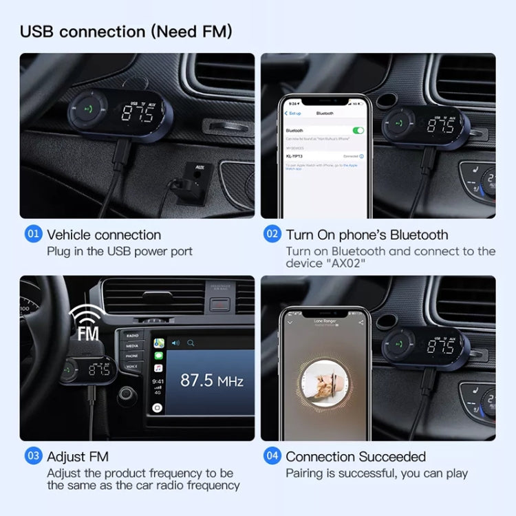Car Bluetooth 5.2 Audio Receiver Support Wireless Calling by buy2fix