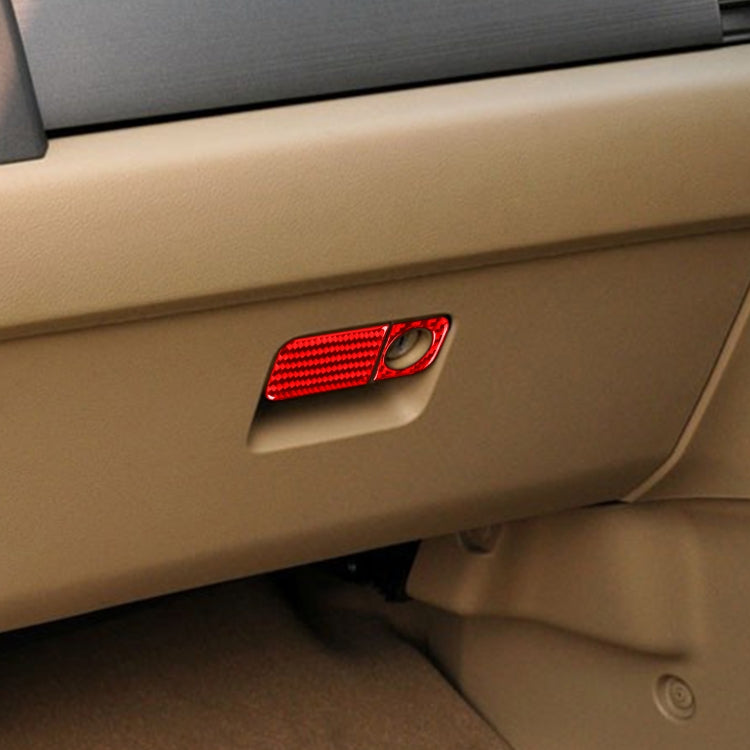 2 PCS Set for Honda CRV 2007-2011 Carbon Fiber Car Glove Box Opening Frame Decorative Sticker, Right Drive (Red) by buy2fix
