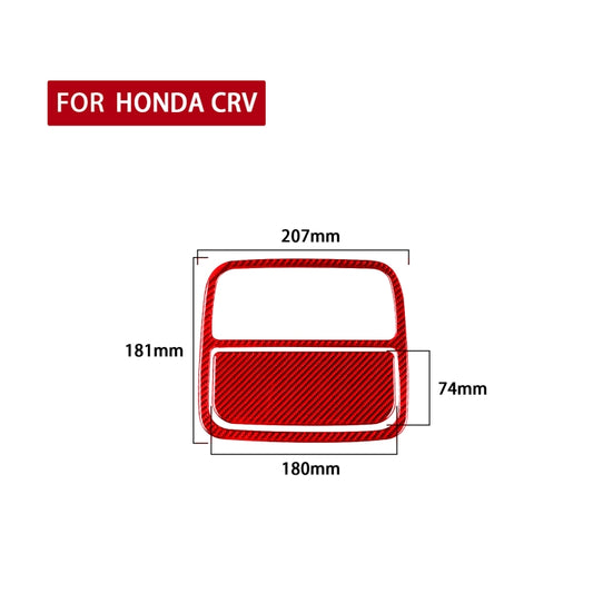 2 PCS Set for Honda CRV 2007-2011 Carbon Fiber Car Front Reading Light Panel Decorative Sticker,Left and Right Drive Universal (Red) by buy2fix