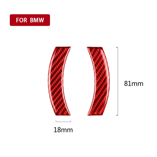 Car Carbon Fiber Navigation Decorative Sticker for BMW Mini Cooper Countryman Clubman F54 F55 F56 F60, Left and Right Drive Universal (Red) by buy2fix