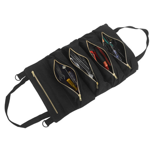 Car Auto Multi-function Canvas Storage Bag Portable Tool Bag Hanging Pocket Bag (Black) by buy2fix