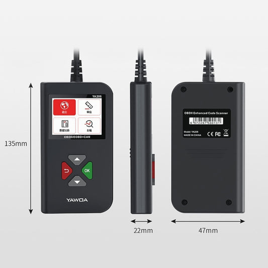 YA206 Car Code Reader OBD2 Fault Detector Diagnostic Tool by buy2fix