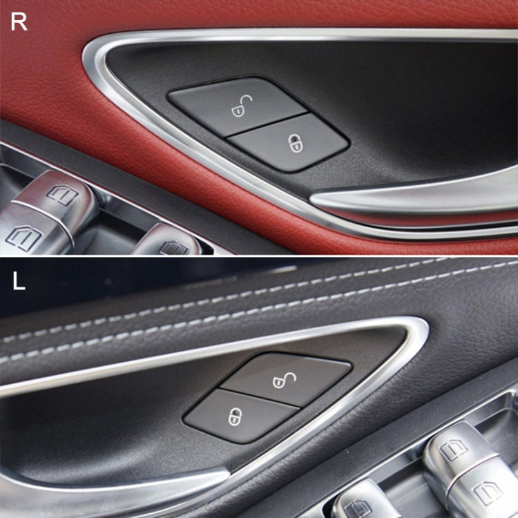 For Mercedes-Benz E-Class 2016-2021 Left Driving Car Left Side Door Lock Switch Buttons 2059055251 (Red) by buy2fix