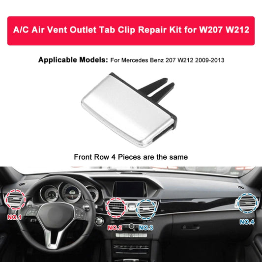 For Mercedes-Benz W212 2009-2013 Car Air Conditioning Exhaust Switch Paddle Air Conditioning Leaf Clip 212 830 0154 9116 by buy2fix