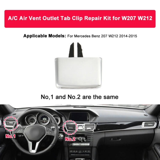 For Mercedes-Benz W212 2014-2015 Car Left Tail Plug Air Conditioning Exhaust Switch Paddle Air Conditioning Leaf Clip 212 830 0154 9116 by buy2fix