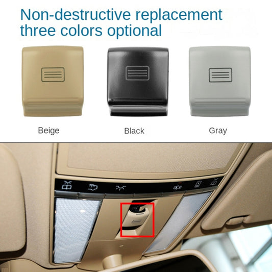 For Mercedes-Benz W221 2006-2013 Left Driving Car Sunroof Switch Button Dome Light Button(Beige) by buy2fix