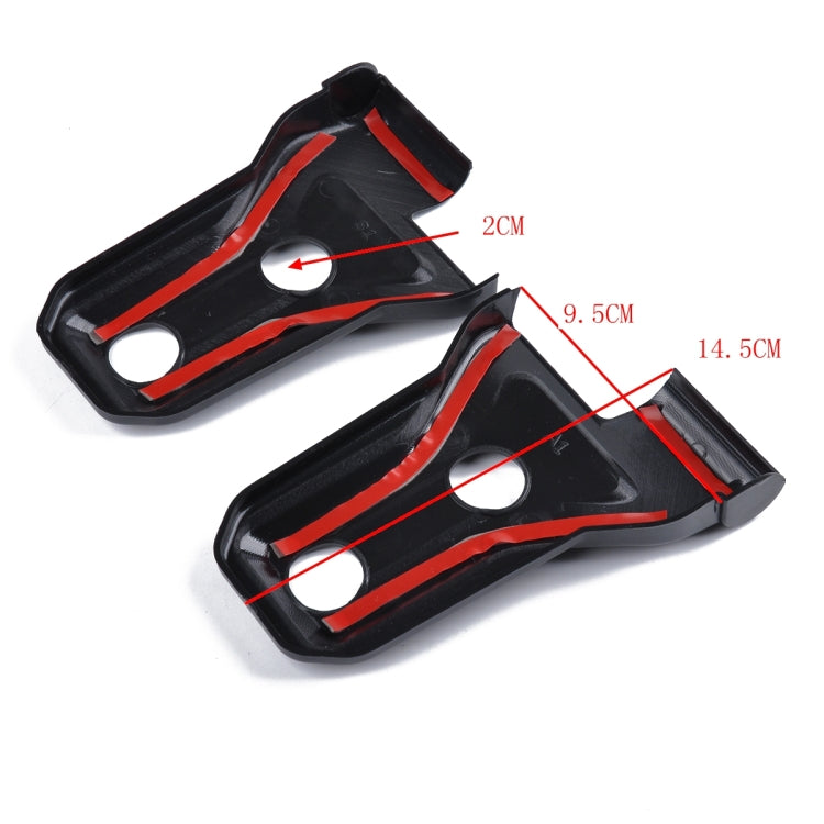 8 PCS Automotive ABS Side Door Hinge Protector Cover Trim for Jeep Wrangler JL 4 Door 2018-2019(Black) by buy2fix