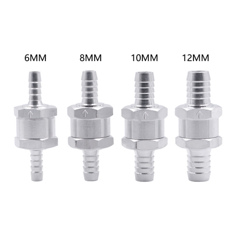 Car 10mm Aluminium Alloy Fuel Petrol One Way Non Return Check Valve by buy2fix
