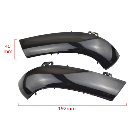 2pcs For Volkswagen Golf 5 MK5 2003-2008 Car Dynamic LED Turn Signal Light Rearview Mirror Flasher Water Blinker (Transparent Black) by buy2fix