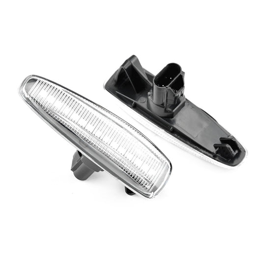 2pcs For Mitsubishi Lancer 2008-2018 Car Dynamic LED Fender Side Light (Transparent) by buy2fix