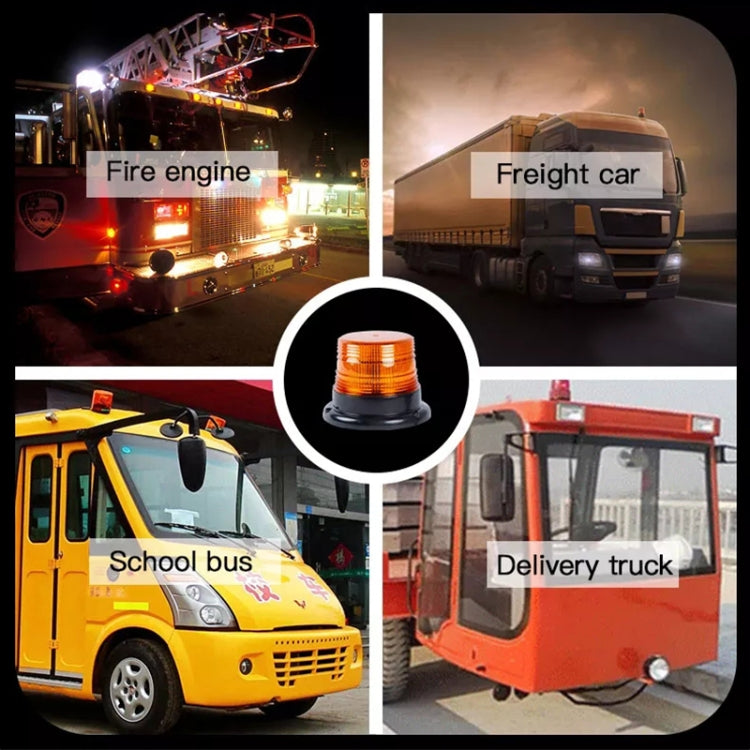 School Bus Engineering Vehicle Safety Warning Light Rear-end Collision Yellow Signal Lamp (Red Light) by buy2fix